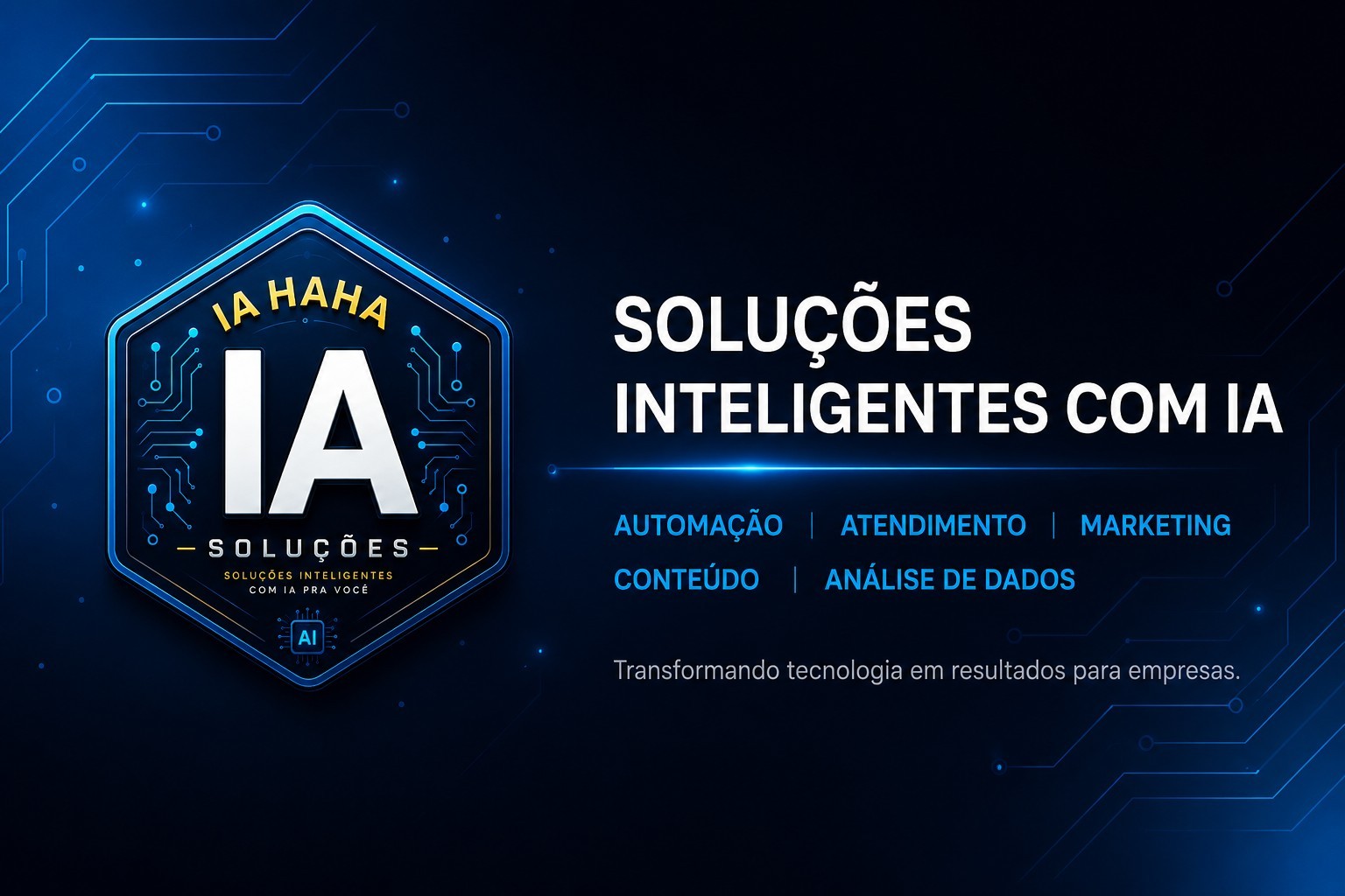 IA HAHAHA Soluções — Soluções inteligentes com IA